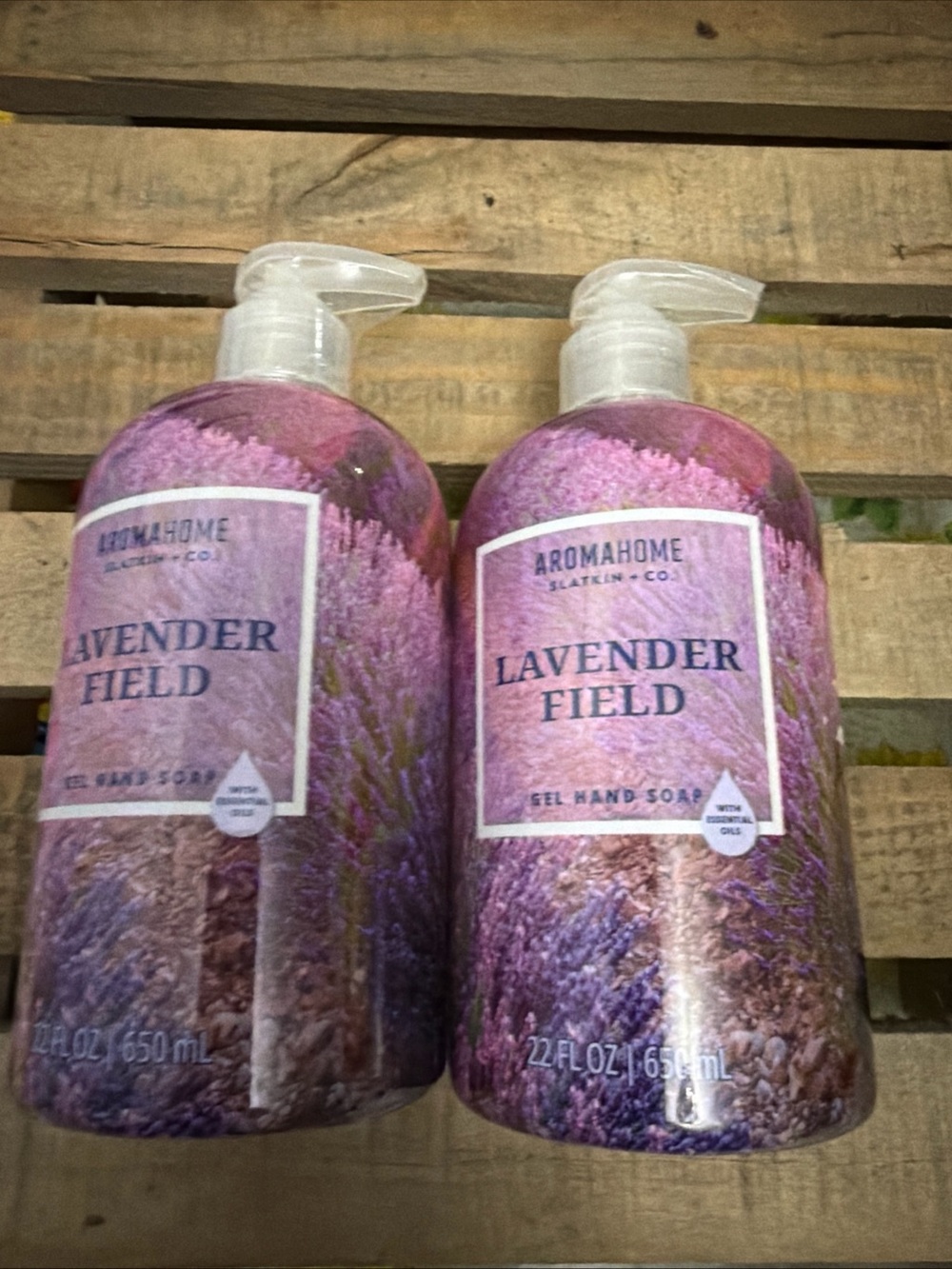 Aromahome Lavender Field Gel Hand Soap - 2 bottles